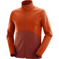 Bluzy sportowe męskie - BLUZA SALOMON ESSENTIAL WARM FZ MID M C21933 - miniaturka - grafika 1