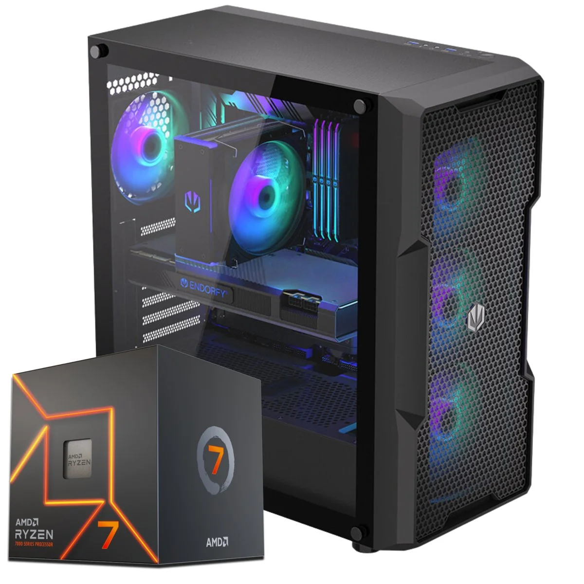 Komputer Gamingowy Ryzen 7 7700 RTX 5070 32GB DDR5 2TB M2 - Ceny i