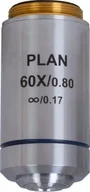 Mikroskopy i lupy - Mikroskop Levenhuk Obiektyw planarno-achromatyczny z korekcją do nieskończoności Levenhuk MED 60x - miniaturka - grafika 1