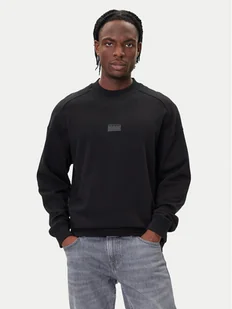 HUGO Bluza Delastcrew 50546672 Czarny Relaxed Fit - Bluzy męskie - miniaturka - grafika 1