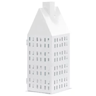 Lampion metalowy 40 cm biały DOLOK - Lampy ogrodowe - miniaturka - grafika 1