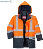 Odzież robocza - PORTWEST S779 BIZFLAME RAIN WIELOFUNKCYJNA, WODOODPORNA KURTKA OSTRZEGAWCZA; POMARAŃCZOWY/GRANATOWY - miniaturka - grafika 1