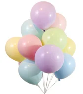 Balony i akcesoria - ZESTAW KOLOROWYCH BALONÓW PASTELOWYCH 100 szt. - 5 cali - miniaturka - grafika 1