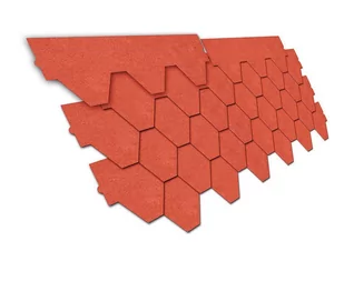 Gont bitumiczny trapez, czerwony, 3 m2 wym. 80x28,5 cm - Pokrycia dachowe - miniaturka - grafika 1