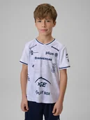 Koszulki dla dziewczynek - 4F Koszulka meczowa replika domowa z sezonu 2025/26 dziecięca 4F x Projekt Warszawa - biała 158/164 (12-14 lat) - miniaturka - grafika 1