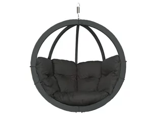 Fotel Hamakowy Drewniany, Grafitowy Swing Chair Single (3) Antracyt - Hamaki - miniaturka - grafika 1