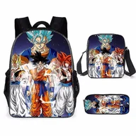 Torebki damskie - Plecak studencki z nadrukiem Dragon Ball Trzyczęściowy zestaw (plecak + torba na posiłek + piórnik) Produkt 9 - miniaturka - grafika 1