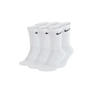 Skarpetki męskie - Długie skarpety Nike Cushioned Crew wygodne miękkie 3pak SX7664-100 - miniaturka - grafika 1