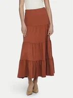 Spódnice - ONLY Spódnica trapezowa May 15226994 Brązowy Regular Fit - miniaturka - grafika 1