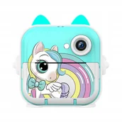 Aparaty natychmiastowe - APARAT FOTOGRAFICZNY DRUKUŚ NATYCHMIASTOWY MINI DRUKARKA gry kamera dzieci - miniaturka - grafika 1