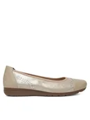 Baleriny - Rieker Baleriny L9353-62 Złoty - miniaturka - grafika 1