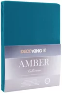 Prześcieradła - DecoKing Jersey/AMBER/BLUESAPPHIRE/120-140x200+30 - miniaturka - grafika 1