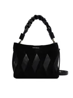 Torebki damskie - Coccinelle Torebka T66 Boheme New Geomet Patch E1 T66 58 01 01 Czarny - miniaturka - grafika 1