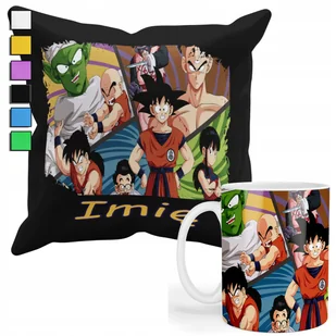 ZESTAW KUBEK + PODUSZKA Z POSZEWKĄ- PREZENT DLA FANA DRAGONBALL ANIME+ IMIĘ - Gadżety dla niej i dla niego - miniaturka - grafika 1