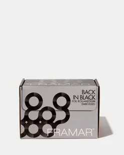 Framar - Folia Fryzjerska Back in Black Embossed Roll 100m - Pozostałe akcesoria fryzjerskie - miniaturka - grafika 2