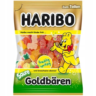 Haribo Żelki Złote Misie Kwaśne z Niemiec - Żelki - miniaturka - grafika 1