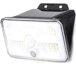 Aigostar - Czujnikowe lampy solarne LED 3,7V 6500K 500 mAh IP65 czarne - Lampy ogrodowe - miniaturka - grafika 1