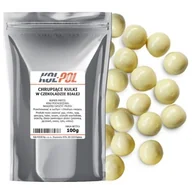 Dodatki do ciast w proszku - Kulki Czekoladowe Chrupiące 100g Biała czekolada Posypka do tortów Kol-Pol - miniaturka - grafika 1