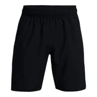Spodenki męskie - Spodenki męskie Under Armour Tech Woven Wordmark Short Black L - miniaturka - grafika 1