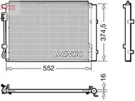 Chłodnice - CHŁODNICA KLIMATYZACJI Z OSUSZACZEM DENSO DCN41017 976062V000 HYUNDAI KIA - miniaturka - grafika 1