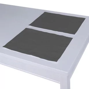 Dekoria pl pl Podkładka 2 sztuki szary 40 x 30 cm Quadro 403-136-14 - Obrusy i serwetki - miniaturka - grafika 1
