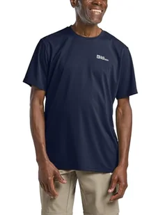 Jack Wolfskin DELGAMI S/S M, niebieski (Night Blue), L - Koszulki męskie - miniaturka - grafika 1