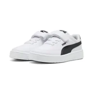 Buty trekkingowe dziecięce - Dziecięce sneakersy Court Classic Clean PUMA White Black - miniaturka - grafika 1
