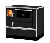 Kuchnie węglowe - Kuchnia na drewno DOMINANT 90 ANTRACYT PRAWA - miniaturka - grafika 1