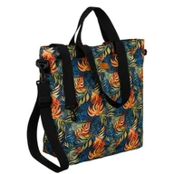 Torebki damskie - Pojemna torebka shopper w tropikalny wzór - Rovicky - miniaturka - grafika 1