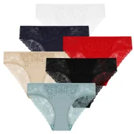 Majtki damskie - 6X FIGI MAJTKI DAMSKIE WYKOŃCZONE KORONKĄ BIKINI BAWEŁNIANE MORAJ XL - miniaturka - grafika 1