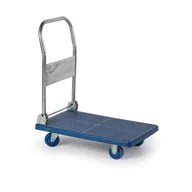Wózki magazynowe - B2B Partner Wózek platformowy ze składaną rączką, 730 x 490 mm, nośność 150 kg 494025 - miniaturka - grafika 1