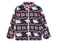 Kurtki i płaszcze dla dziewczynek - lupilu® Bluza polarowa dziecięca ze stójką (98/104, Granatowy) - miniaturka - grafika 1