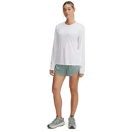 Spodenki damskie - Damskie spodenki treningowe Under Armour Tech Play Up Shine Shorts - zielone - miniaturka - grafika 1