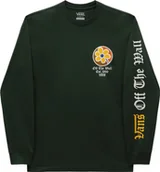Koszulki męskie - t-shirt męski VANS OLD ENGLISH FLORAL LOGO LS TEE Mountain View - miniaturka - grafika 1