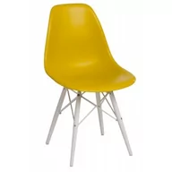 Fotele i krzesła biurowe - D2.Design Krzesło P016W PP dark olive/white 5902385724494 - miniaturka - grafika 1