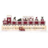 Ozdoby bożonarodzeniowe - Świecznik kalendarz adwentowy drewniany Led JOLLY na baterie - miniaturka - grafika 1