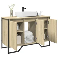 Szafki łazienkowe - Szafka pod umywalkę, dąb sonoma, 91x35x60 cm Lumarko! - miniaturka - grafika 1