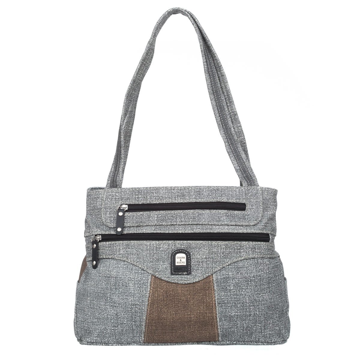 Średnia Torebka Damska Charm&Shape na ramię Szara
