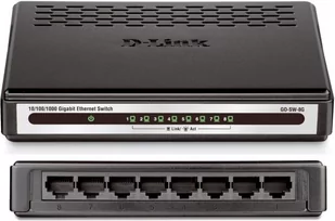 D-Link 8-Port 10/100/1000Mbps Gigabit Ethernet Switch GO-SW-8G/E - Artykuły biurowe - miniaturka - grafika 1
