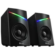 Głośniki komputerowe - Głośniki C-Tech SPK-15, 2.0, RGB (SPK-15) Czarne - miniaturka - grafika 1
