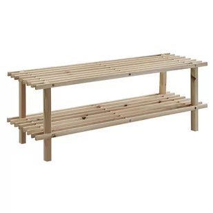 Zeller 13126 szafka na buty, sosna, 2 półki, wymiary 80 x 26 x 29,5 cm 13126 - Szafki na buty - miniaturka - grafika 1