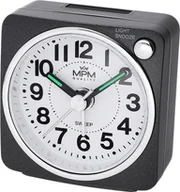 Zegary - Zegarek MPM Budzik MPM C01.4323.90 czarny cichy mechanizm - miniaturka - grafika 1