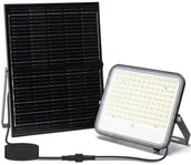 Lampy ogrodowe - Aigostar - LED Ściemnialny naświetlacz solarny LED/20W/3,4V IP66 + pilot - miniaturka - grafika 1