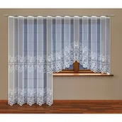 Firany - Firanka żakardowa odpasowana z wszytą taśmą marszczącą 160 x 300 cm - miniaturka - grafika 1