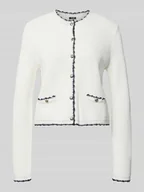 Swetry damskie - Kardigan rozpinany z mieszanka wiskozy model 'Kumma' - miniaturka - grafika 1