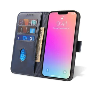 Magnet Case elegancki futerał etui pokrowiec z klapką i funkcją podstawki iPhone 14 Plus niebieski - Etui i futerały do telefonów - miniaturka - grafika 7