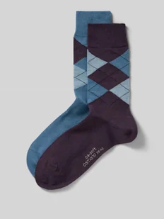 Skarpety z elastycznymi, prążkowanymi ściągaczami w zestawie 2 szt. - Skarpetki męskie - miniaturka - grafika 1