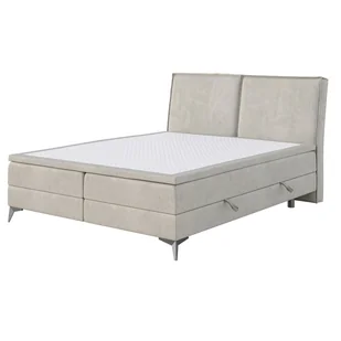 Łóżko kontynentalne z pojemnikiem i topperem LOLLY | 160x200 | Kolor do wyboru - Łóżka - miniaturka - grafika 1