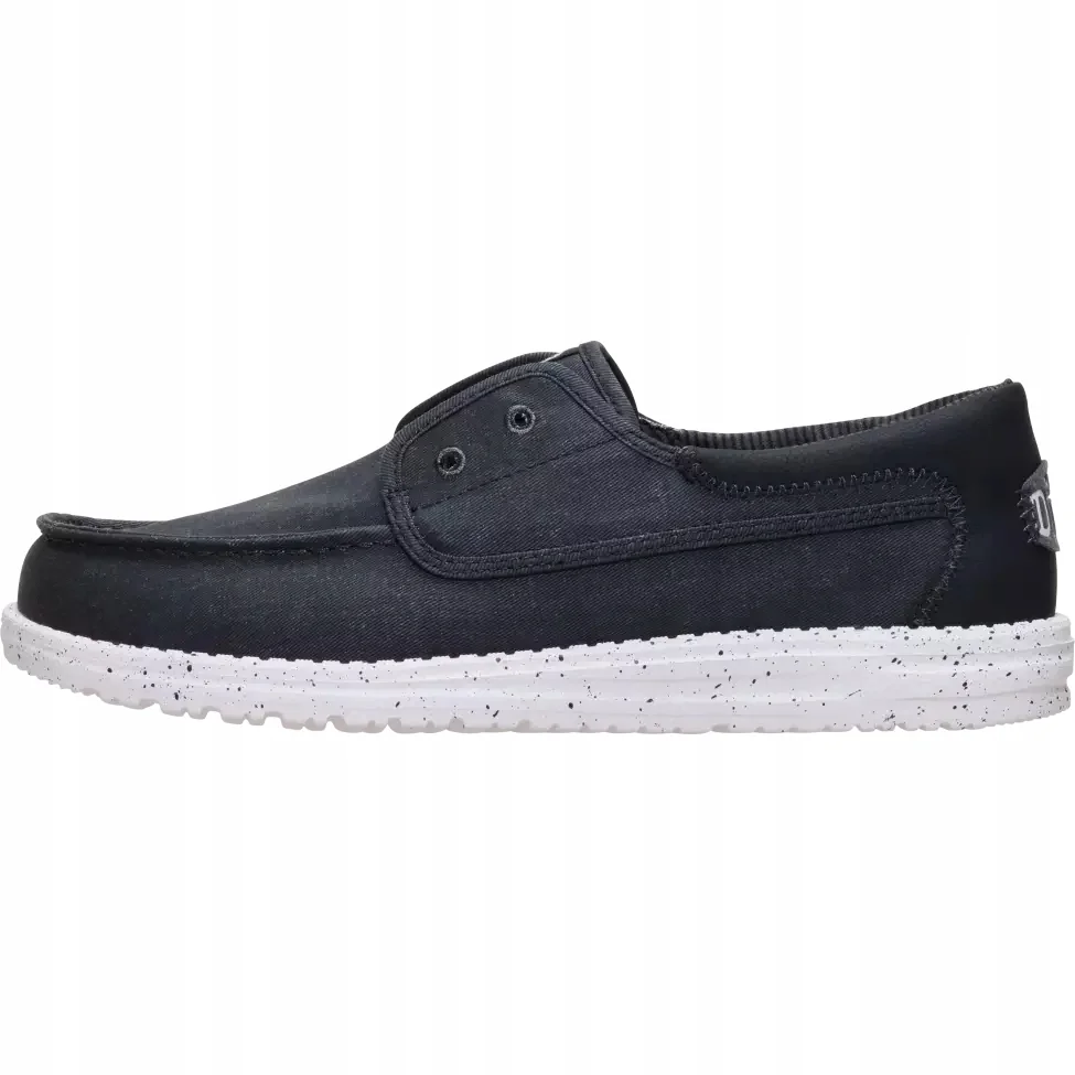 HeyDude Męskie Lekkie Mokasyny Buty Półbuty Wsuwane Wally Stretch Canvas 40
