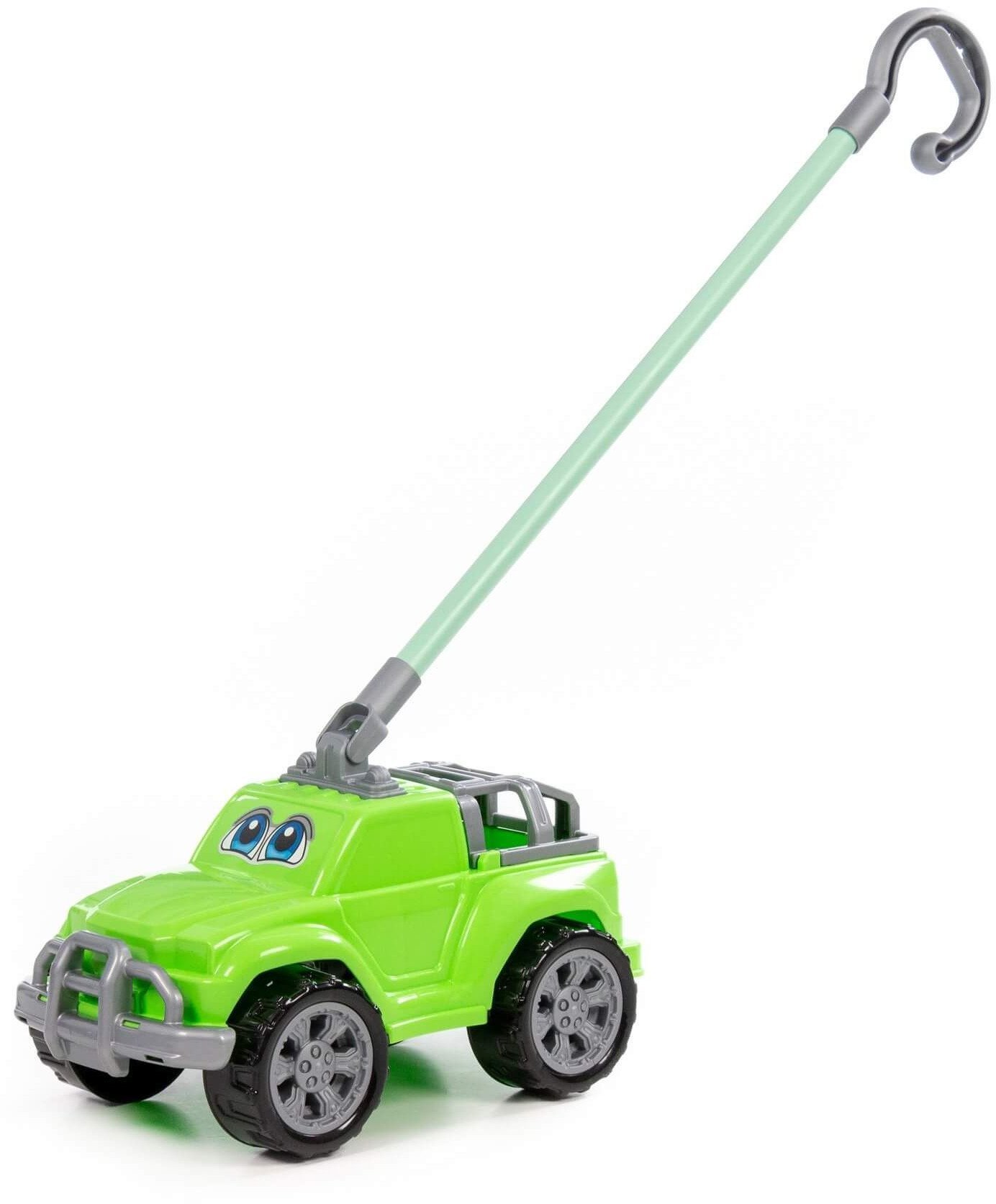 Polesie 01911 Samochód do pchania Deni z rączką zielony